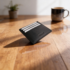 "NOMO Stealth"- RFID travel/bank card - 6 slot minimal wallet- leather & eco options SKU: NOMOMRFIDSTEALTH1