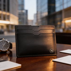 "NOMO Stealth"- RFID travel/bank card - 6 slot minimal wallet- leather & eco options SKU: NOMOMRFIDSTEALTH1