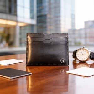 NOMO Stealth- RFID travel/bank card - 6 slot minimal wallet- leather & eco options SKU: NOMOMRFIDSTEALTH1