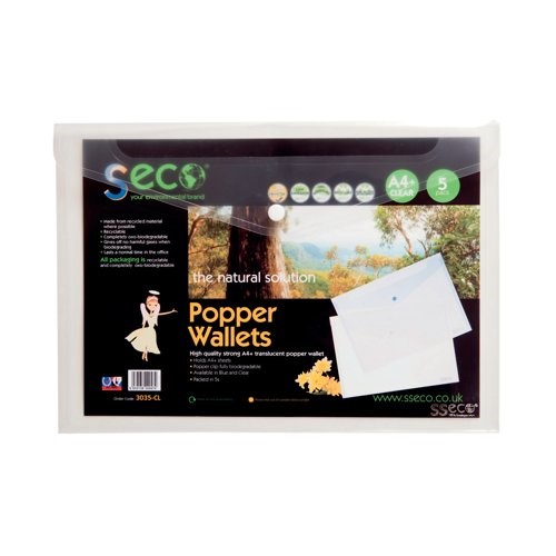 SECO A4 Eco Popper Wallet SKU: PTPSECO1